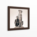 Niña y Leopardo | Cuadro decorativo de Canvas Lab