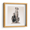 Niña y Leopardo | Cuadro decorativo de Canvas Lab