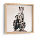 Niña y Leopardo | Cuadro decorativo de Canvas Lab