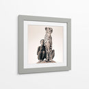 Niña y Leopardo | Cuadro decorativo de Canvas Lab