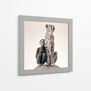 Niña y Leopardo | Cuadro decorativo de Canvas Lab