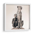 Niña y Leopardo | Cuadro decorativo de Canvas Lab