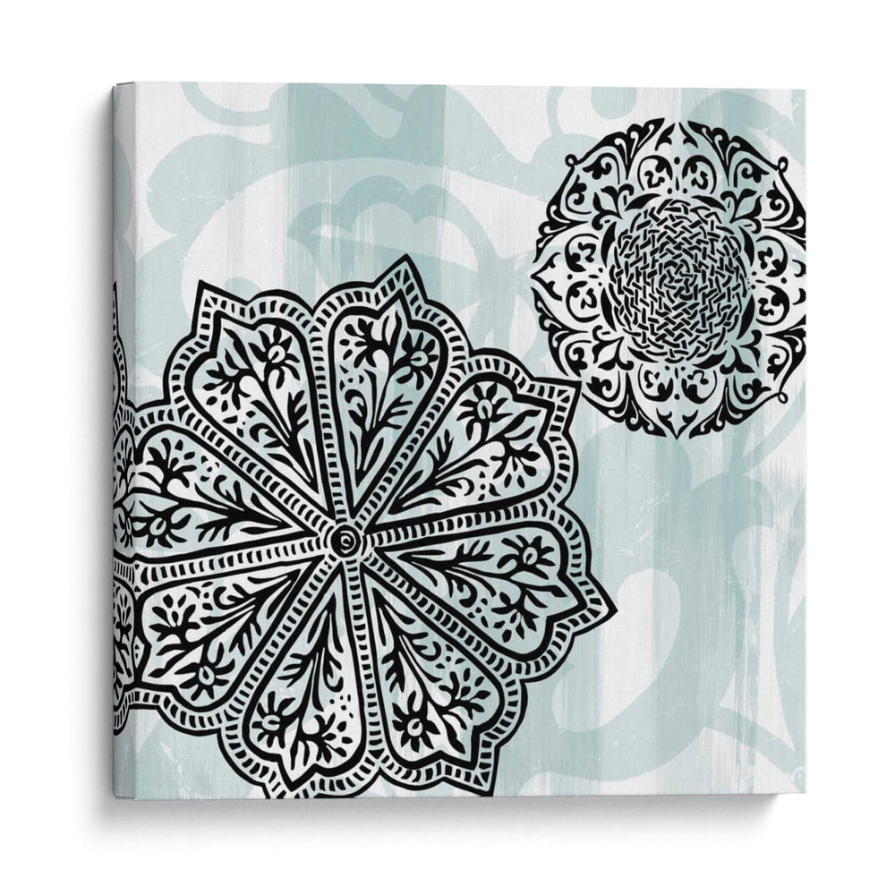 Rosetones En Aqua Ii - Studio W | Cuadro decorativo de Canvas Lab