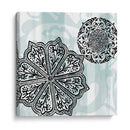 Rosetones En Aqua Ii - Studio W | Cuadro decorativo de Canvas Lab
