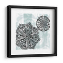Rosetones En Aqua Ii - Studio W | Cuadro decorativo de Canvas Lab