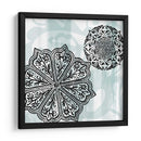 Rosetones En Aqua Ii - Studio W | Cuadro decorativo de Canvas Lab