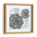 Rosetones En Aqua Ii - Studio W | Cuadro decorativo de Canvas Lab