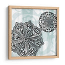 Rosetones En Aqua Ii - Studio W | Cuadro decorativo de Canvas Lab