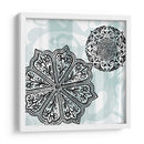 Rosetones En Aqua Ii - Studio W | Cuadro decorativo de Canvas Lab