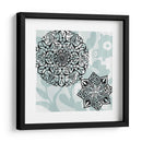Rosetones En Aqua Iv - Studio W | Cuadro decorativo de Canvas Lab
