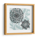 Rosetones En Aqua Iv - Studio W | Cuadro decorativo de Canvas Lab