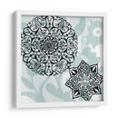 Rosetones En Aqua Iv - Studio W | Cuadro decorativo de Canvas Lab