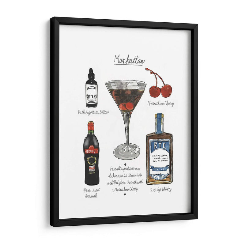 Coctel Clásico - Manhattan - Naomi McCavitt | Cuadro decorativo de Canvas Lab