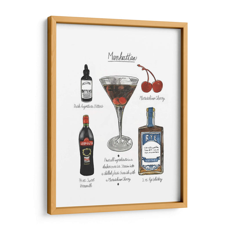 Coctel Clásico - Manhattan - Naomi McCavitt | Cuadro decorativo de Canvas Lab