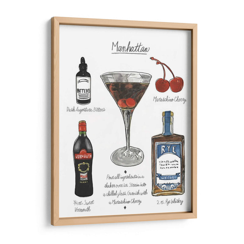 Coctel Clásico - Manhattan - Naomi McCavitt | Cuadro decorativo de Canvas Lab