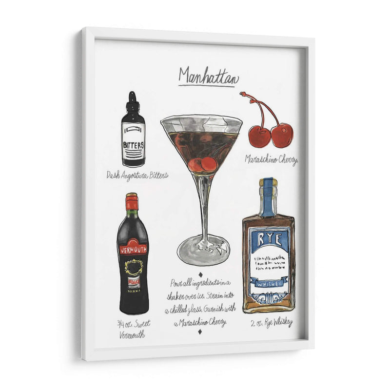 Coctel Clásico - Manhattan - Naomi McCavitt | Cuadro decorativo de Canvas Lab
