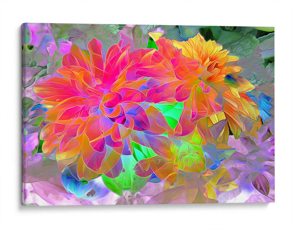 Pétalos neón | Cuadro decorativo de Canvas Lab