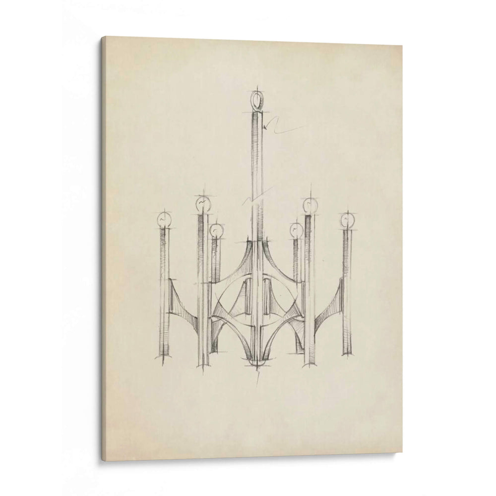 Chandelier Ii De Mediados Del Siglo - Ethan Harper | Cuadro decorativo de Canvas Lab