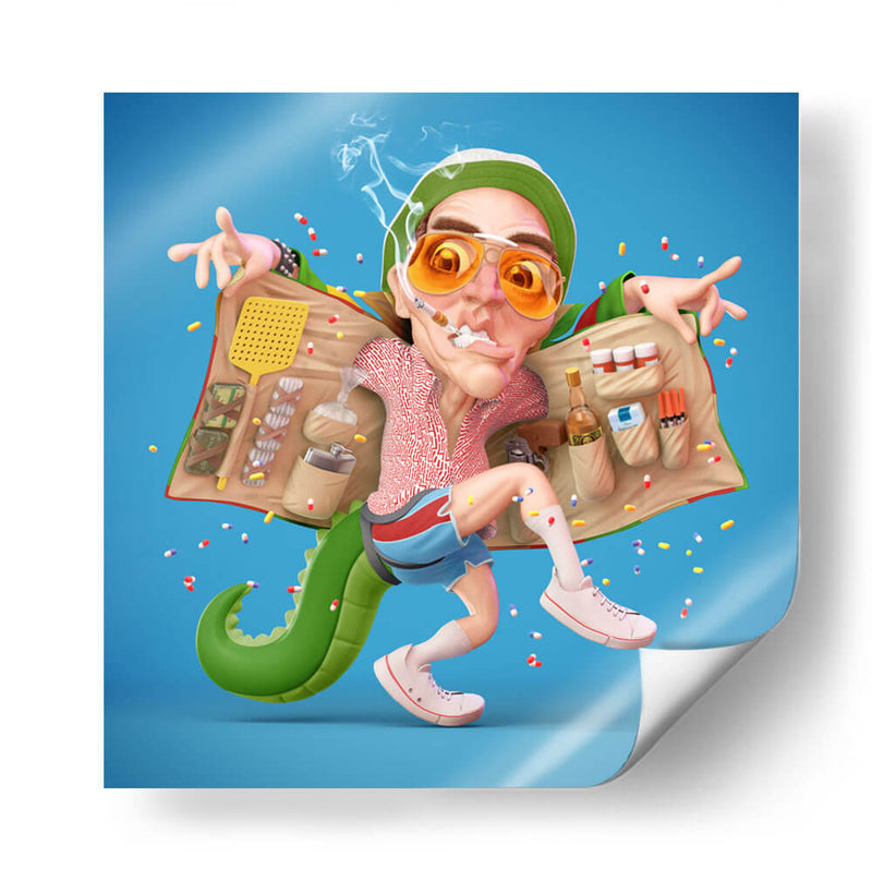 Raoul Duke | Cuadro decorativo de Canvas Lab