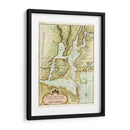 Mapa Petite Del Puerto De Nueva York. | Cuadro decorativo de Canvas Lab