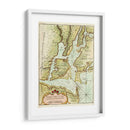 Mapa Petite Del Puerto De Nueva York. | Cuadro decorativo de Canvas Lab