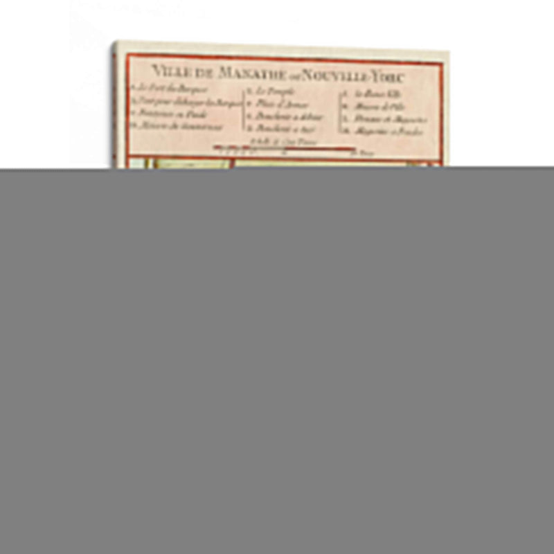 Mapa Petite De Manhattan, Nueva York | Cuadro decorativo de Canvas Lab