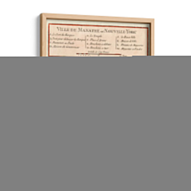 Mapa Petite De Manhattan, Nueva York | Cuadro decorativo de Canvas Lab