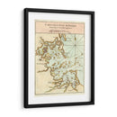 Mapa Petite Del Puerto De Boston. | Cuadro decorativo de Canvas Lab