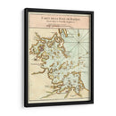 Mapa Petite Del Puerto De Boston. | Cuadro decorativo de Canvas Lab