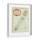 Petite Mapa De Las Islas Antillas Ii | Cuadro decorativo de Canvas Lab