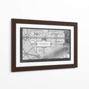 Blueprint French Garden Iv | Cuadro decorativo de Canvas Lab
