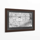 Blueprint French Garden Iv | Cuadro decorativo de Canvas Lab
