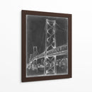 Puente De Suspensión Blueprint Ii - Ethan Harper | Cuadro decorativo de Canvas Lab