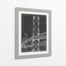 Puente De Suspensión Blueprint Ii - Ethan Harper | Cuadro decorativo de Canvas Lab