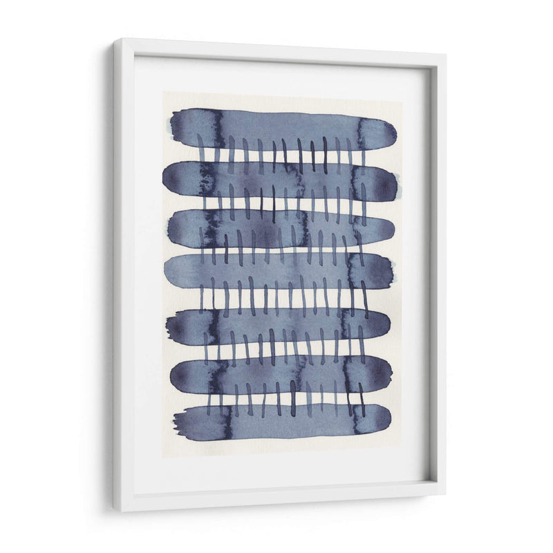 Indigo Stitchy I - Nikki Galapon | Cuadro decorativo de Canvas Lab