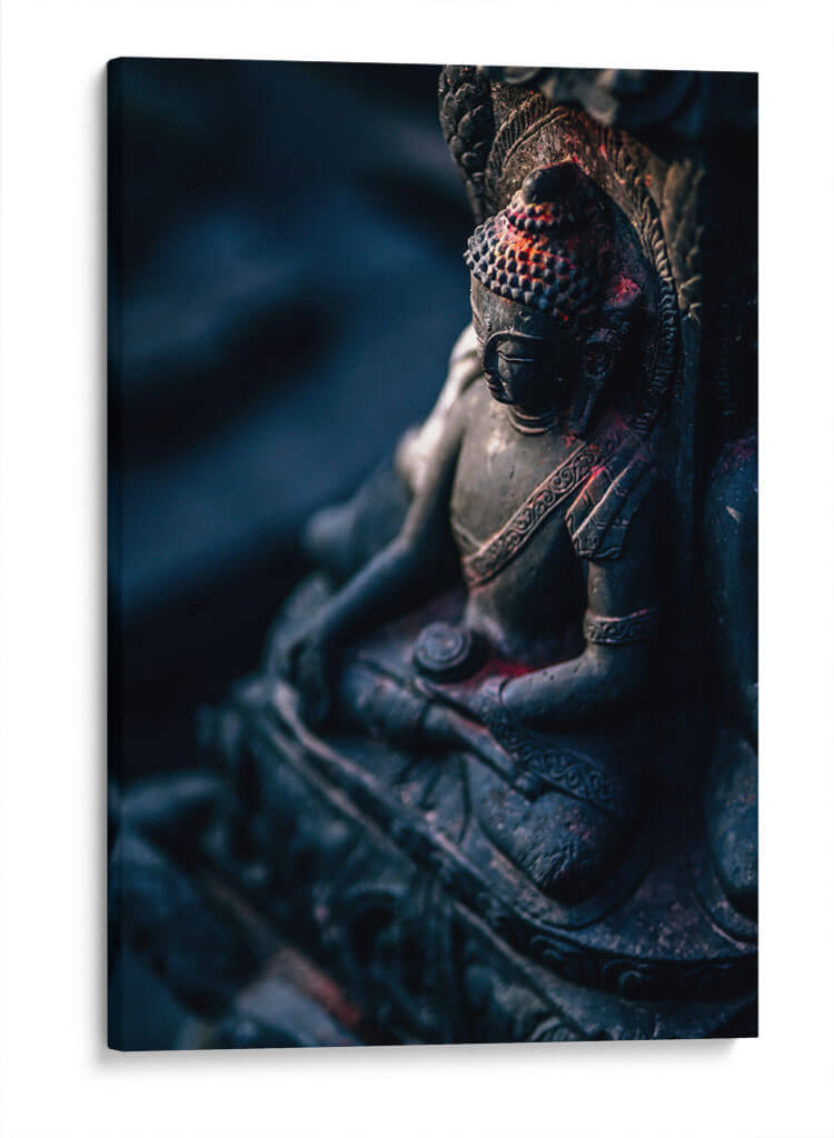 Budismo azulado | Cuadro decorativo de Canvas Lab