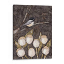 Chickadee Y Tulipanes I - Jade Reynolds | Cuadro decorativo de Canvas Lab