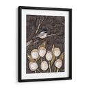 Chickadee Y Tulipanes I - Jade Reynolds | Cuadro decorativo de Canvas Lab