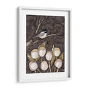 Chickadee Y Tulipanes I - Jade Reynolds | Cuadro decorativo de Canvas Lab