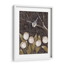 Chickadee Y Tulipanes Ii - Jade Reynolds | Cuadro decorativo de Canvas Lab