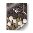 Chickadee Y Tulipanes Ii - Jade Reynolds | Cuadro decorativo de Canvas Lab