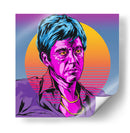 Tony Montana a color | Cuadro decorativo de Canvas Lab