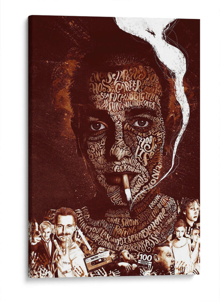 Trainspotting letters | Cuadro decorativo de Canvas Lab