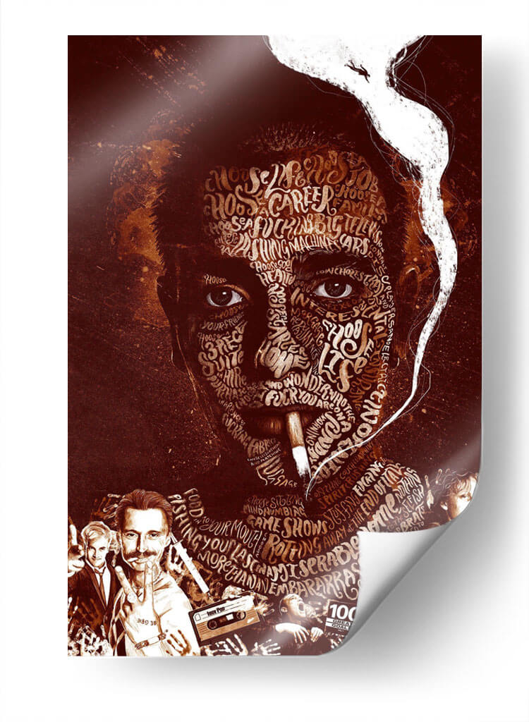 Trainspotting letters | Cuadro decorativo de Canvas Lab