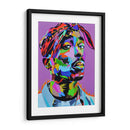 Tupac a color | Cuadro decorativo de Canvas Lab