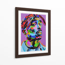 Tupac a color | Cuadro decorativo de Canvas Lab