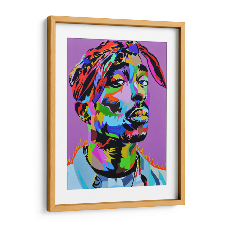 Tupac a color | Cuadro decorativo de Canvas Lab