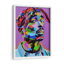 Tupac a color | Cuadro decorativo de Canvas Lab