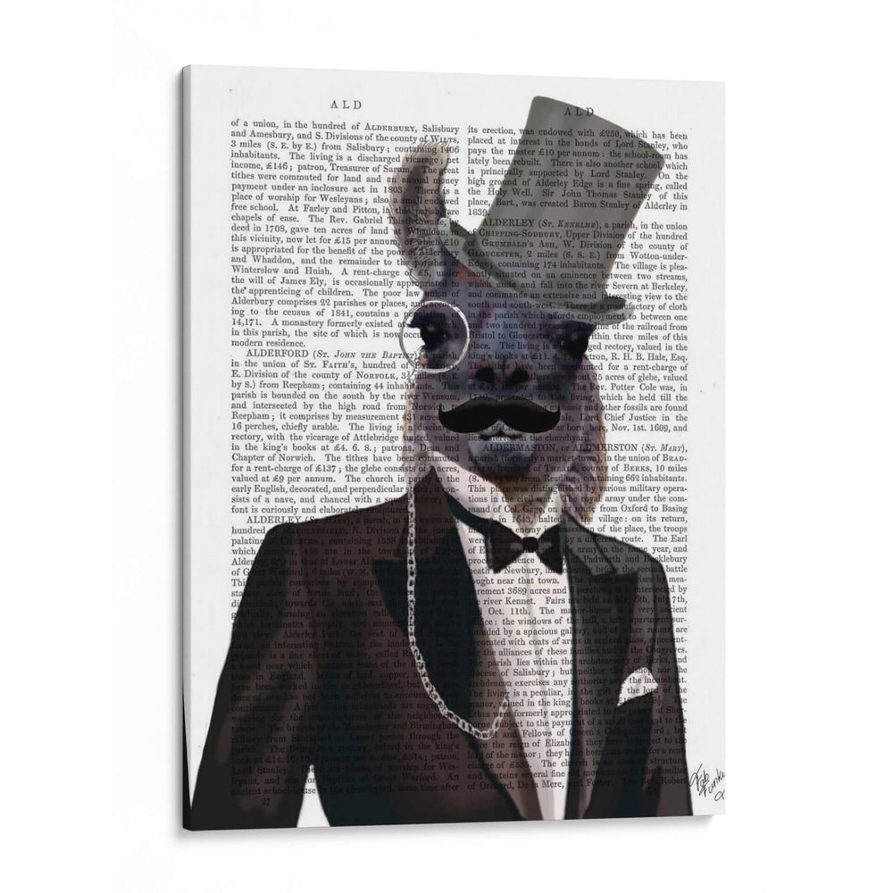 Llama En Esmoquin - Fab Funky | Cuadro decorativo de Canvas Lab