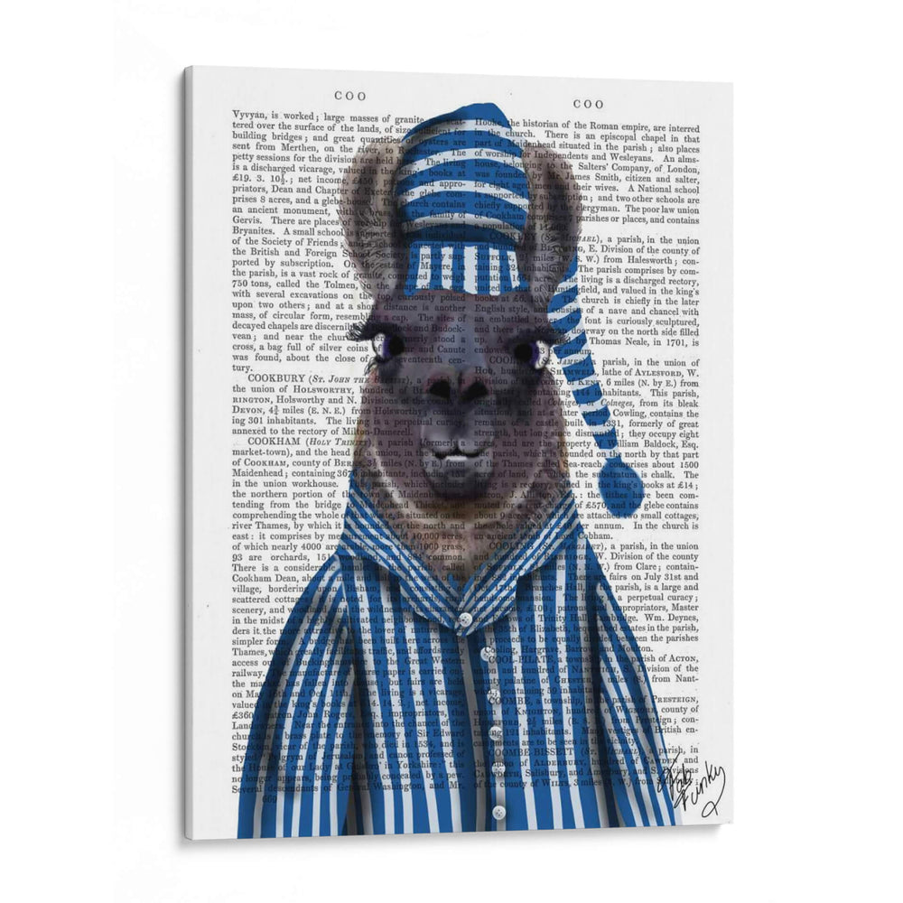 Pijama Llama - Fab Funky | Cuadro decorativo de Canvas Lab